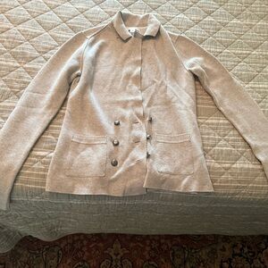 Women’s Gray Jacket – XS with Fancy Button Detail